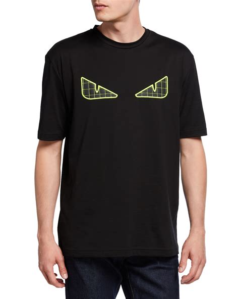 Fendi Men's Fluorescent Eyes Graphic T